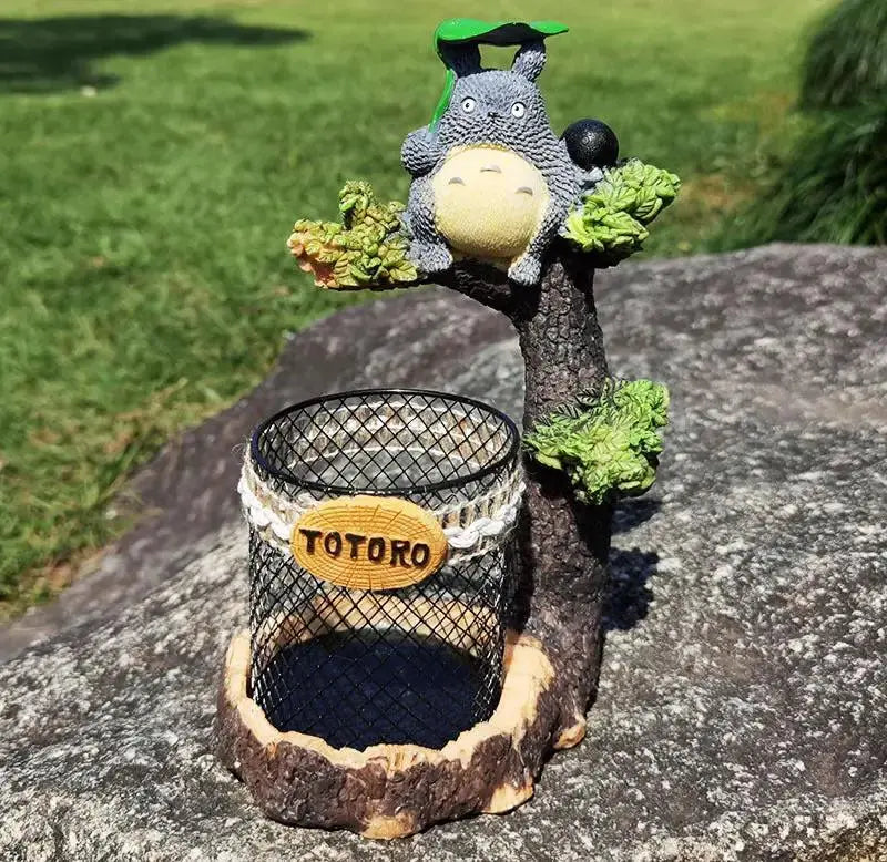 Unique Pen Holder - Totoro-Inspired Resin Desk Organizer by EPR