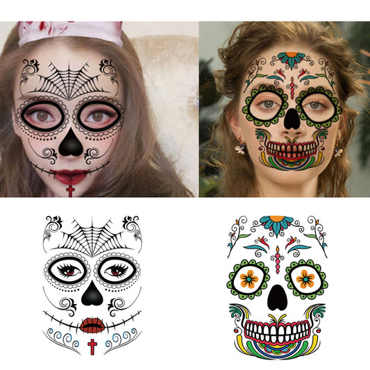 Halloween Face Decals | Spooky Self-Adhesive Costume Makeup Stickers - Cherished Harbor Gifts