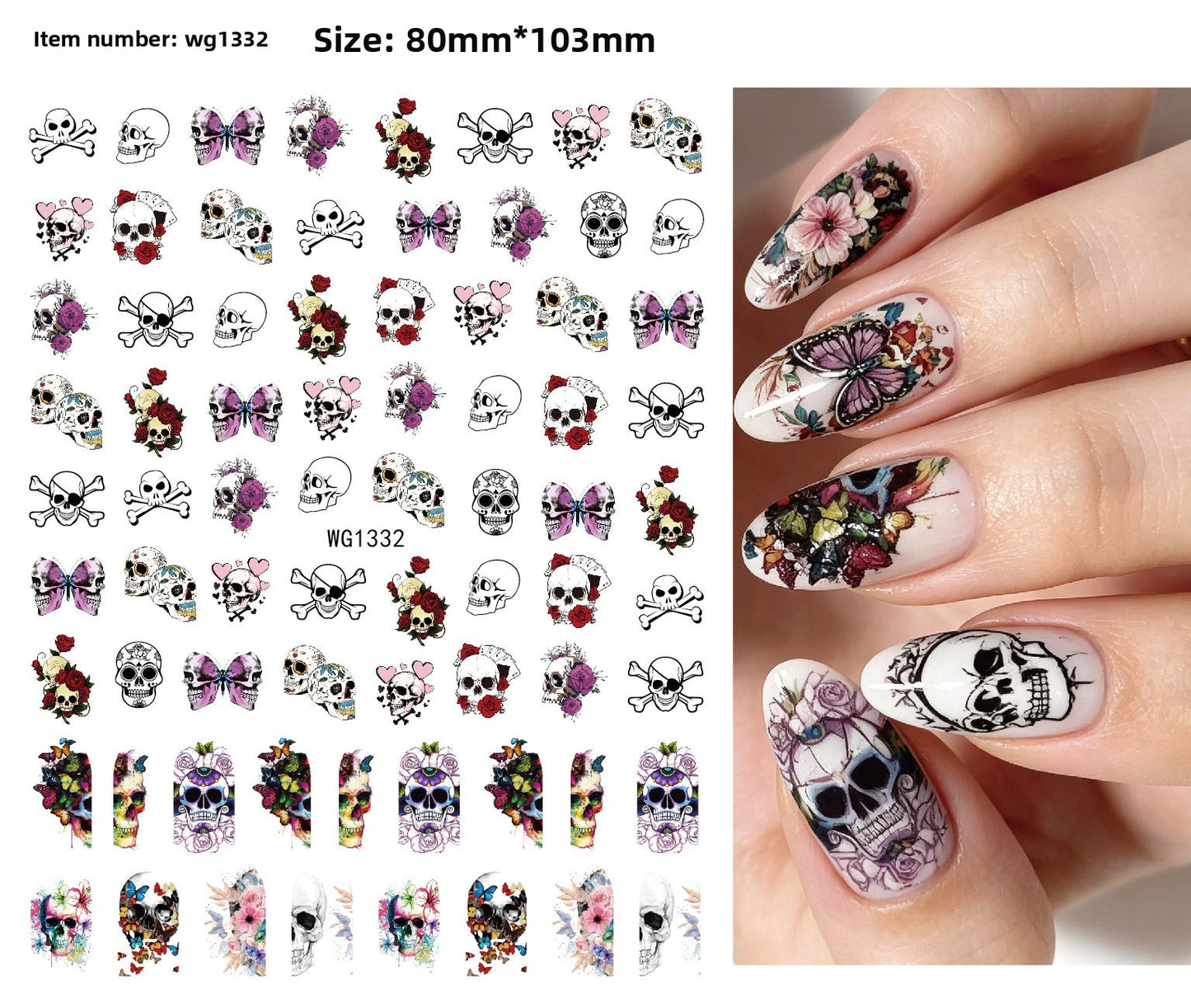 Halloween Nail Art Stickers for Spooky DIY Nail Designs - Cherished Harbor Gifts