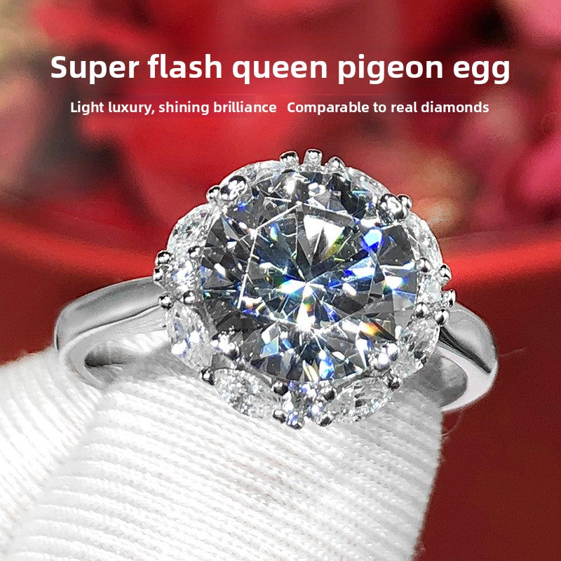 Adjustable Engagement Ring - Cubic Zirconia Promise Ring - Cherished Harbor Gifts