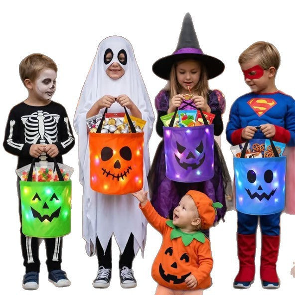 LED Halloween Candy Bucket for Trick or Treating Fun - Cherished Harbor Gifts