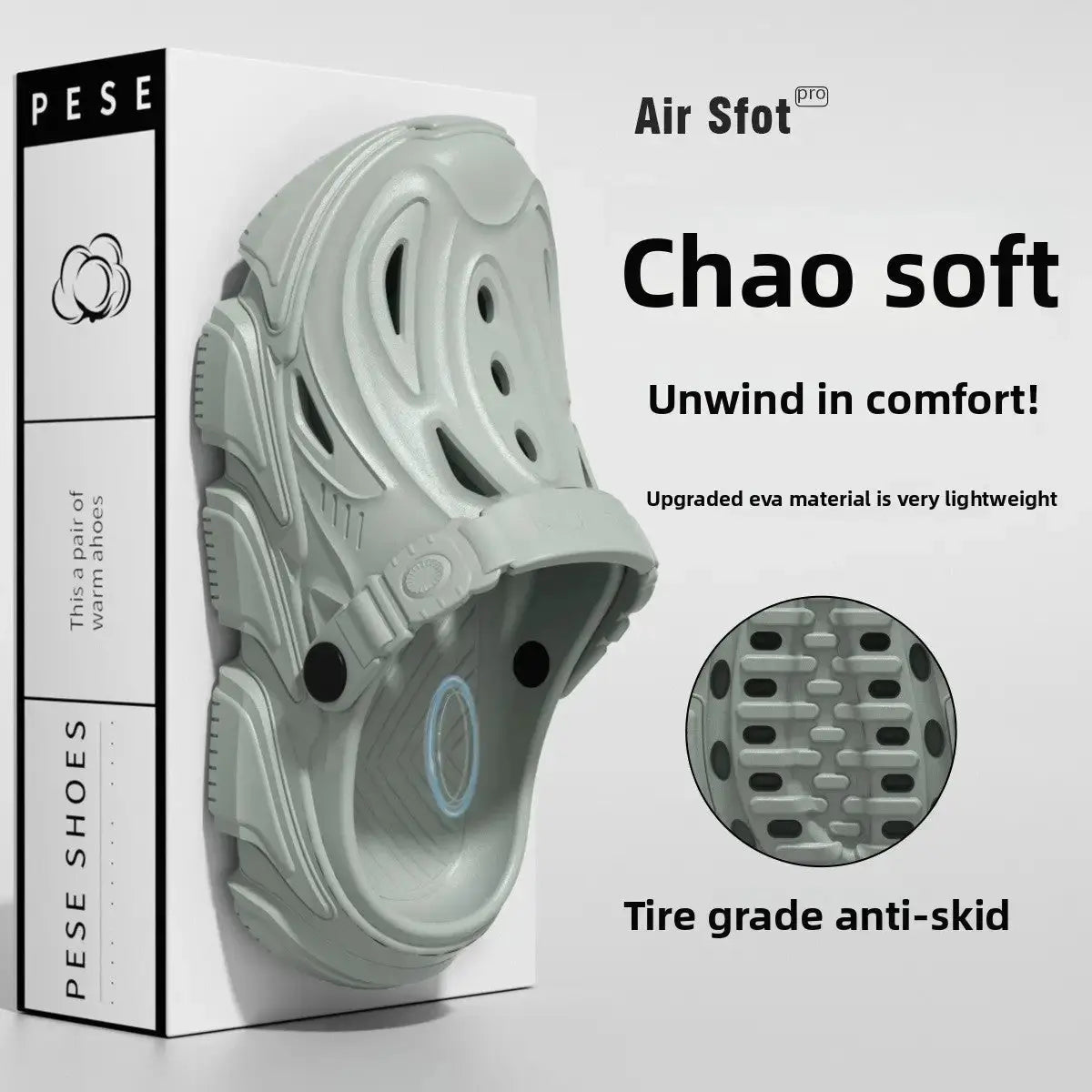 Unisex Slip-On Clogs for Beach and Casual Outdoor Use by TED