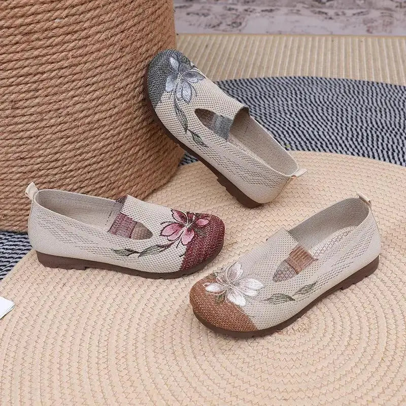 Women's Breathable Slip-Ons for Casual Summer Walking by TED