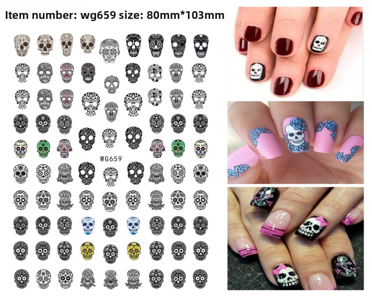 Halloween Nail Art Stickers for Spooky DIY Nail Designs - Cherished Harbor Gifts