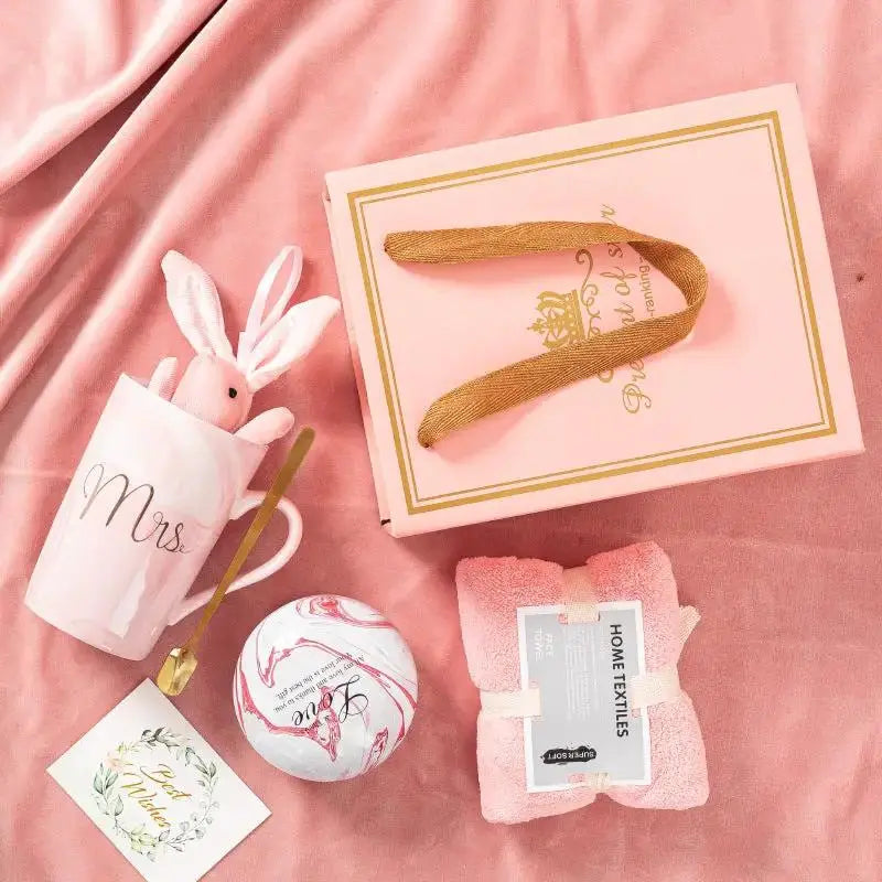 Elegant Ceramic Cup Gift Set for Weddings and Birthdays by TED