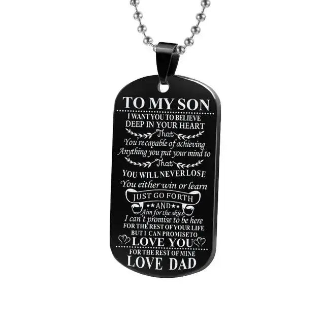 Engraved Dog Tag Necklace for Unique Family Gifts by EPR