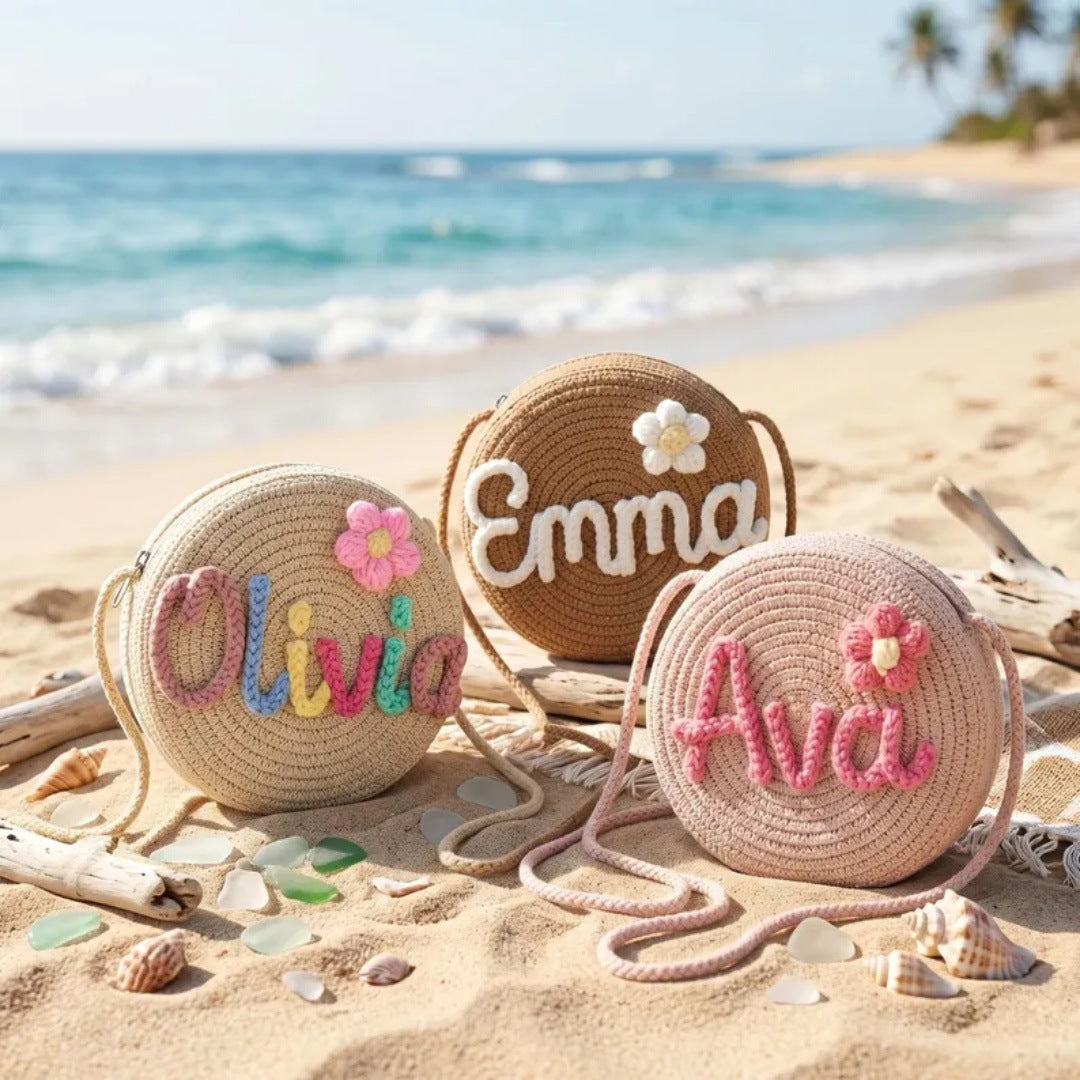 Custom Embroidered Beach Bag for Women - Personalized Tote - Cherished Harbor Gifts