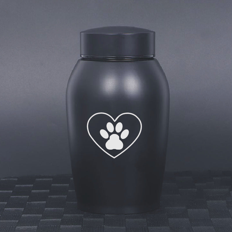 Stainless Steel Pet Urn for Small Pet Ashes - Cherished Harbor Gifts