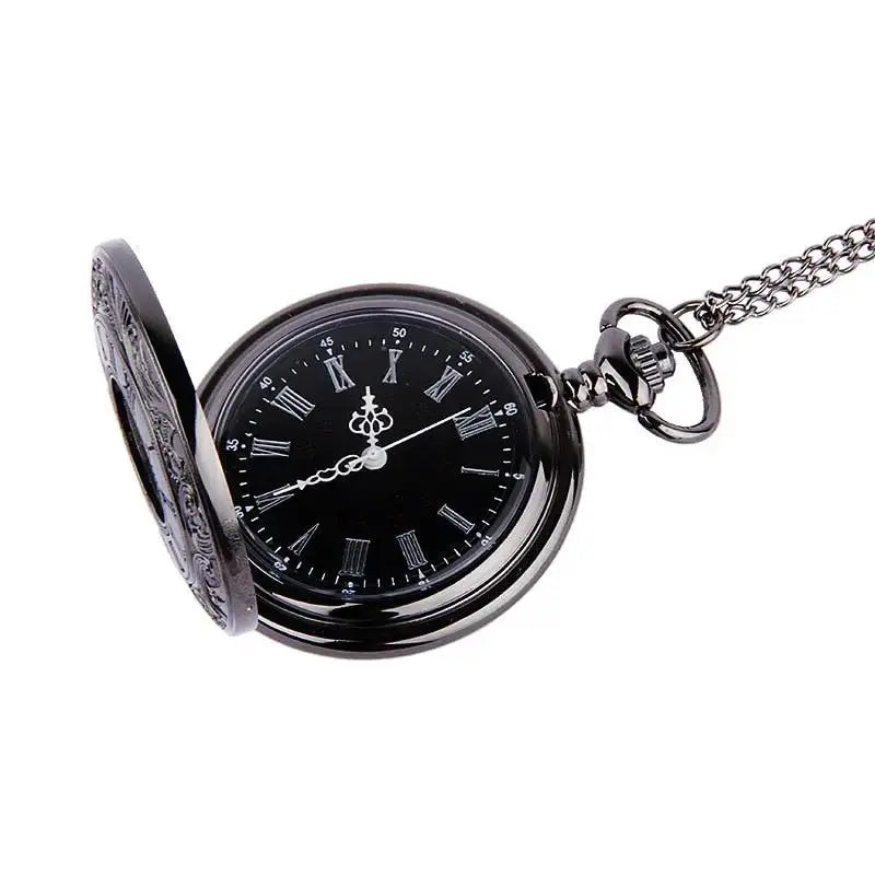 Vintage Roman Numeral Pocket Watch with Chain | Father’s Day Gift by EPR