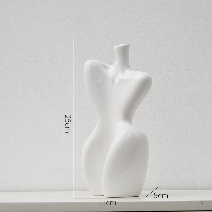 Abstract Woman Body Ceramic Vase modern body vase - Cherished Harbor Gifts