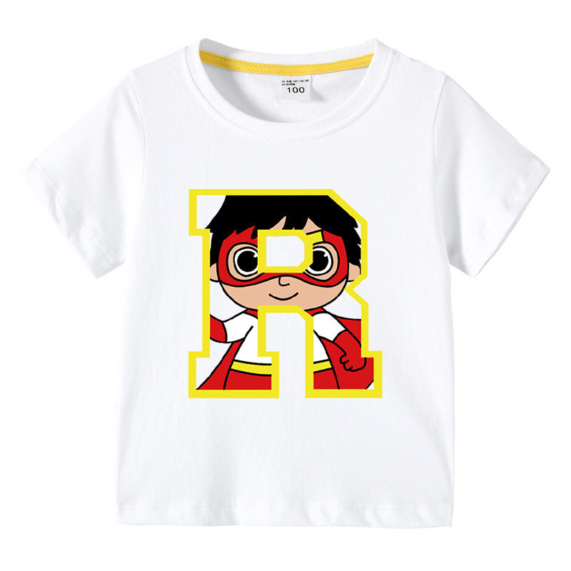 Cartoon T Shirts Kids - Unisex Cotton Summer Tee Ages 1-12 - Cherished Harbor Gifts