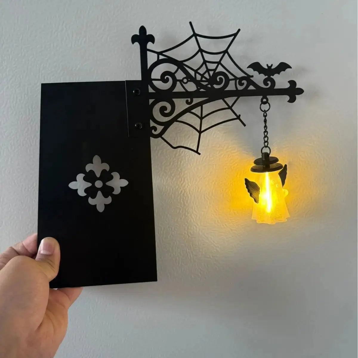 Ghost Bookshelf Lamp | Retro Halloween LED Shelf Light & Spooky Home D�cor by TED