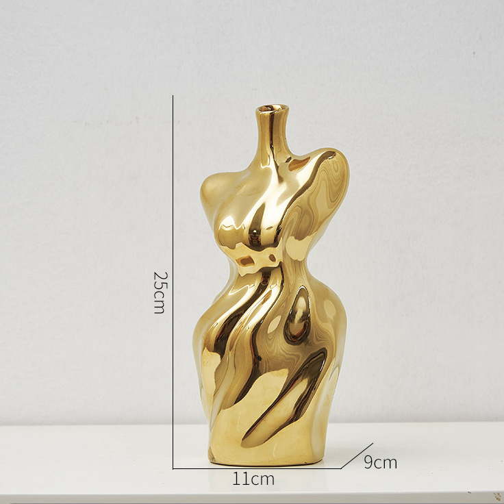 Abstract Woman Body Ceramic Vase modern body vase - Cherished Harbor Gifts