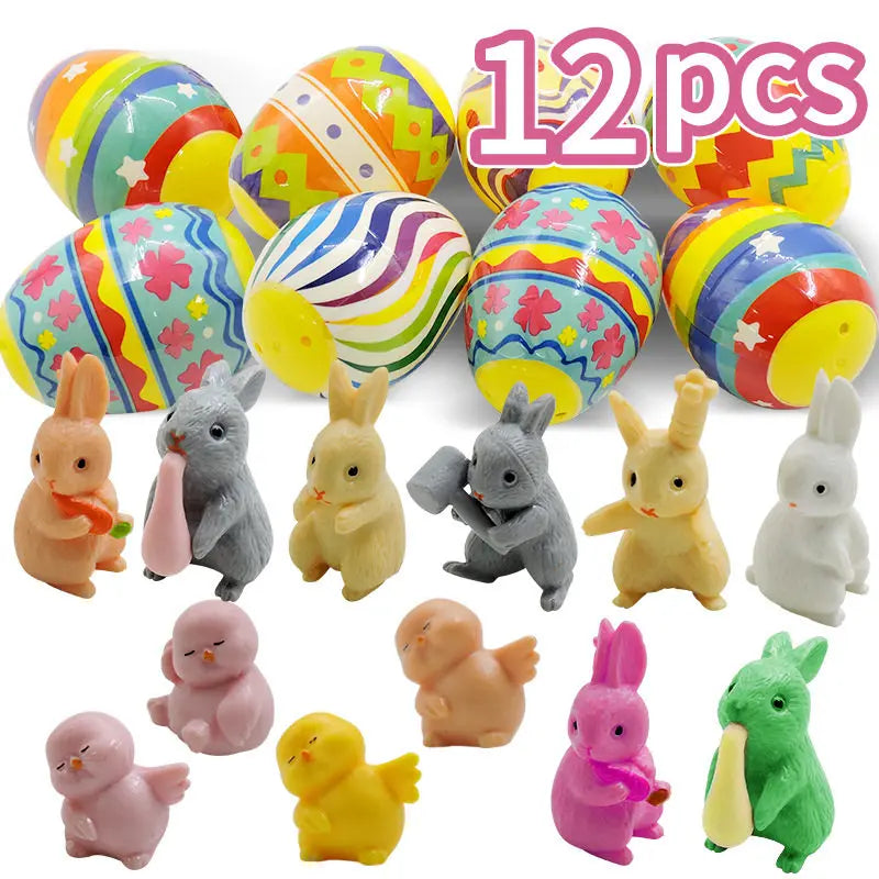 Easter Surprise Eggs with Hidden Toys for Children
