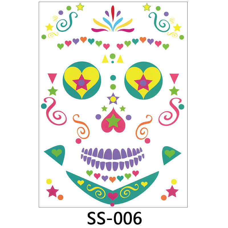 Halloween Face Decals | Spooky Self-Adhesive Costume Makeup Stickers - Cherished Harbor Gifts