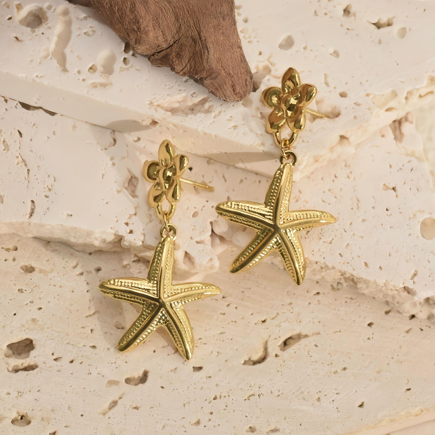 Coastal Starfish Earrings for Summer Vacation Style - Cherished Harbor Gifts