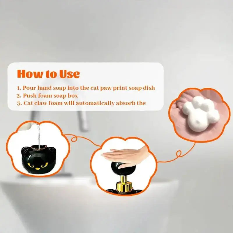 Cute Cat Paw Soap Dispenser for Cat Lovers' Decor by EPR