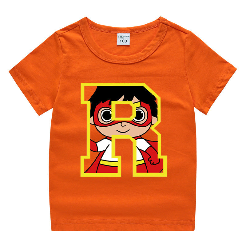 Kids Cartoon T-Shirt for Summer - Unisex Short Sleeve Tee - Cherished Harbor Gifts