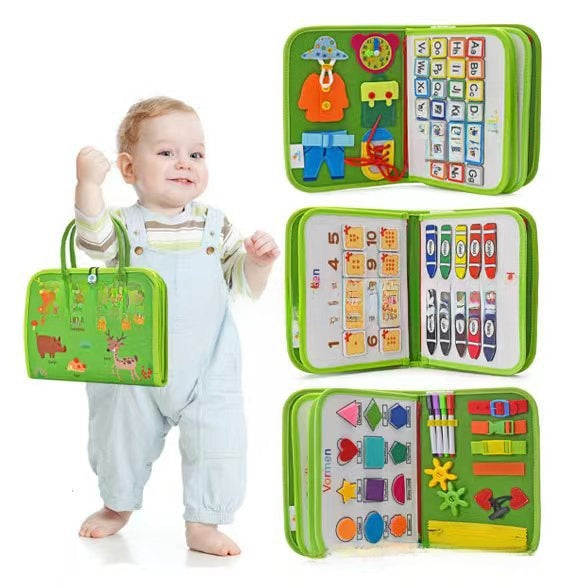 Montessori Sensory Activity Board for Toddler Learning Fun - Cherished Harbor Gifts
