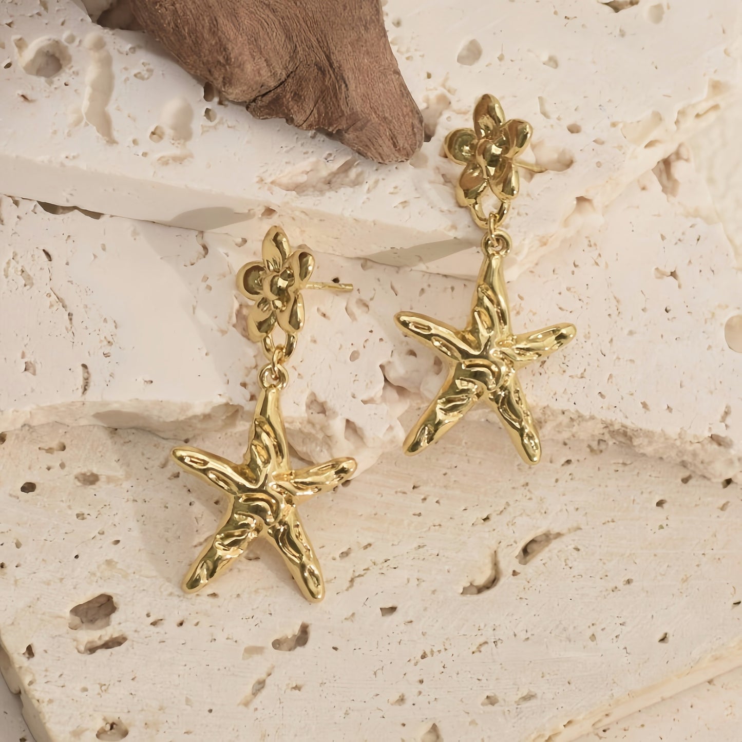 Coastal Starfish Earrings for Summer Vacation Style - Cherished Harbor Gifts