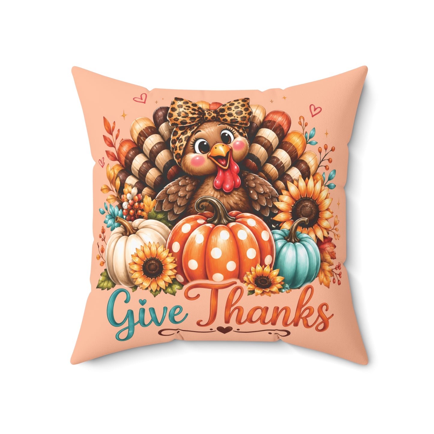 Thanksgiving Throw Pillow for Cozy Fall Home Decor - Cherished Harbor Gifts