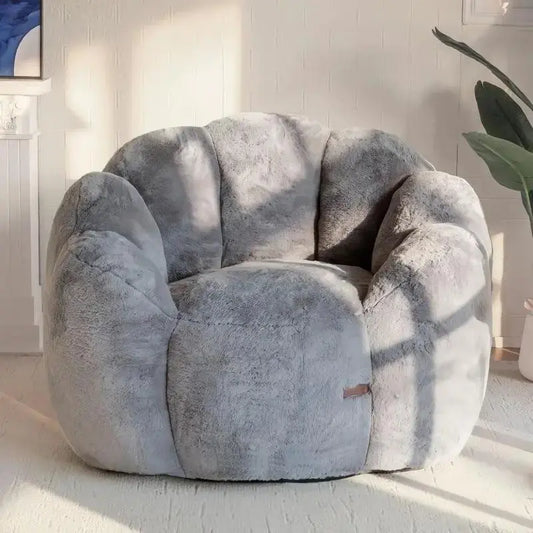 Modern Plush Bean Bag Lounge Chair | Compressed Sofa for Living Room & Bedroom by TED