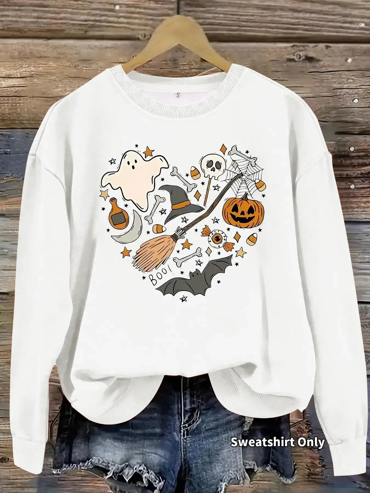 Cozy Halloween Pumpkin Sweatshirt for Women - Fall Pullover by EPR