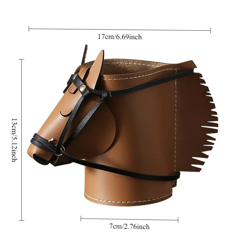 Leather Jewelry Organizer for Makeup and Desk Storage - Cherished Harbor Gifts