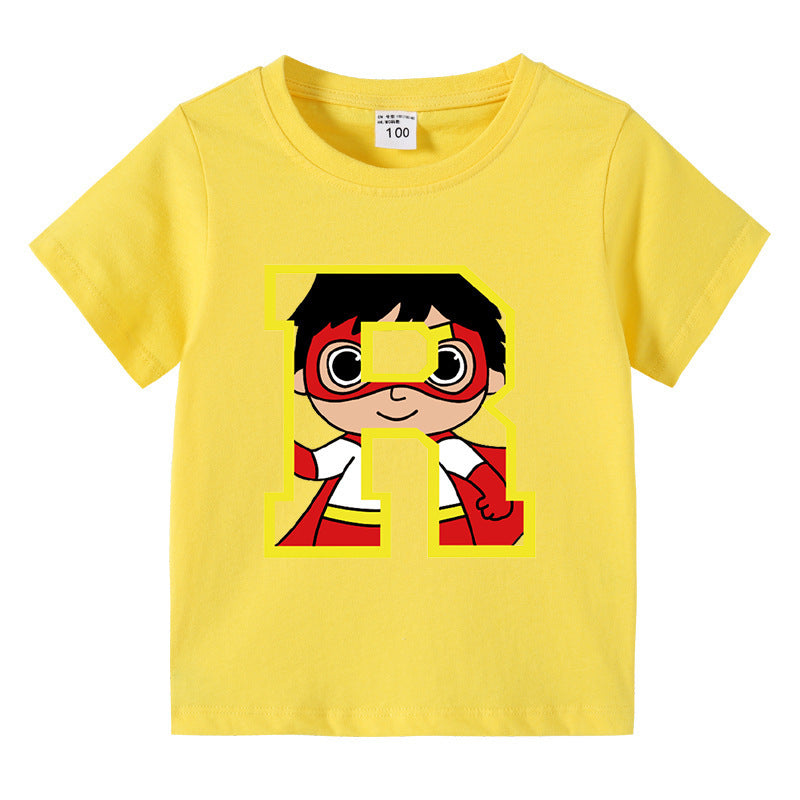 Cartoon T Shirts Kids - Unisex Cotton Summer Tee Ages 1-12 - Cherished Harbor Gifts