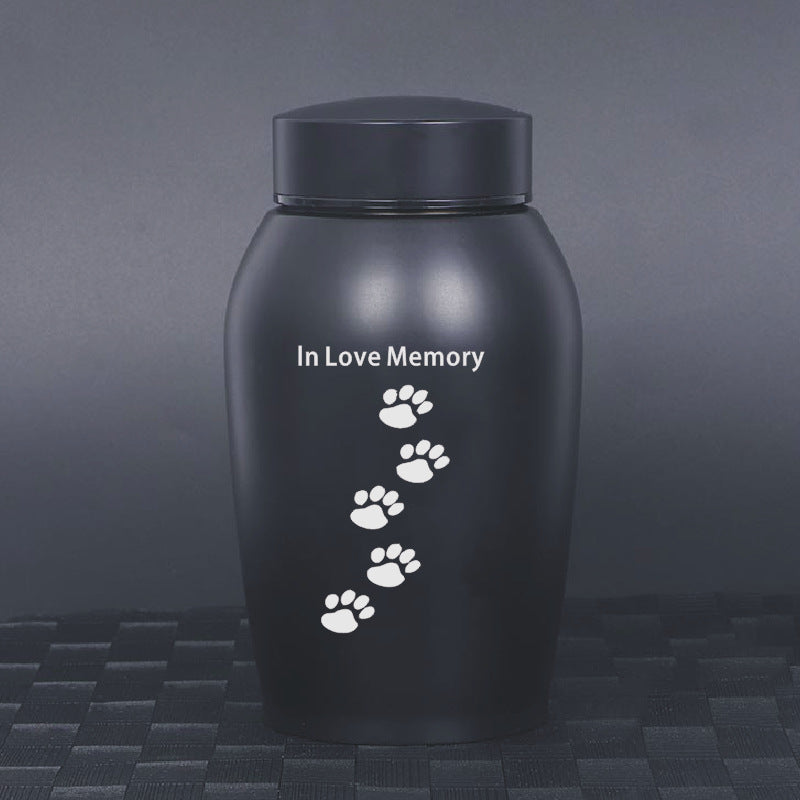 Stainless Steel Pet Urn for Small Pet Ashes - Cherished Harbor Gifts