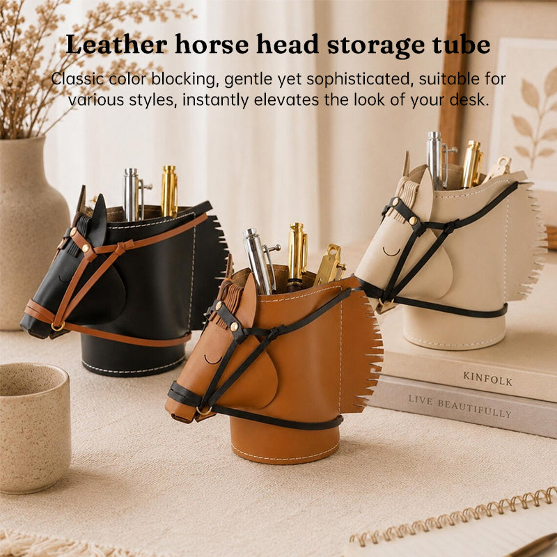 Leather Jewelry Organizer for Makeup and Desk Storage - Cherished Harbor Gifts