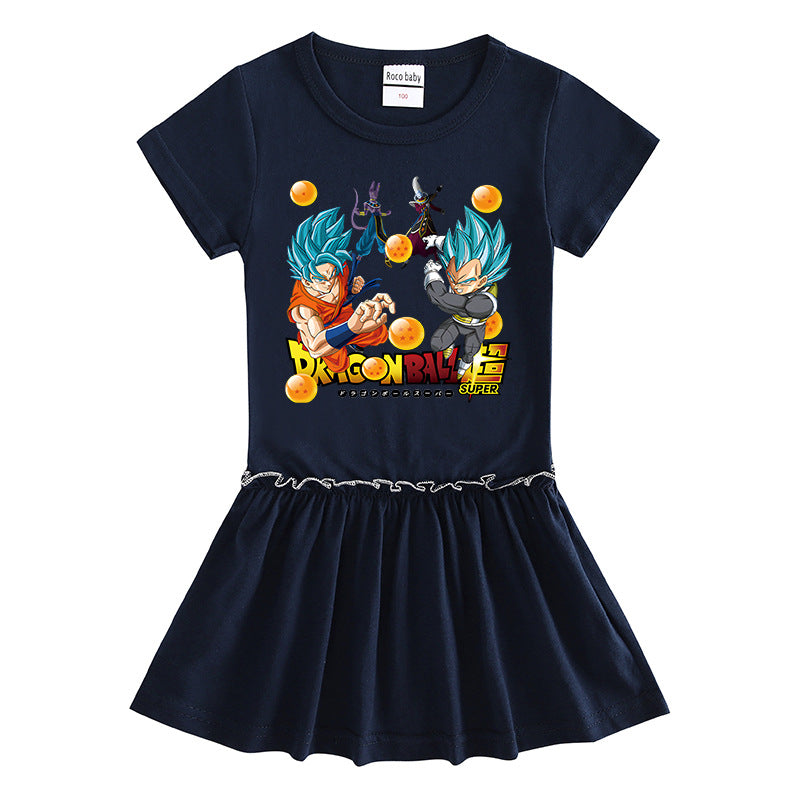 Toddler Girls Summer Dress - Soft Cotton Short Sleeve Style - Cherished Harbor Gifts