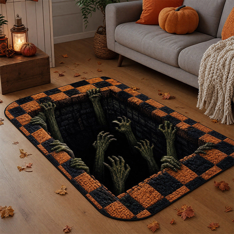 Spooky Halloween Area Rug for Living Room & Bedroom Decor - Cherished Harbor Gifts