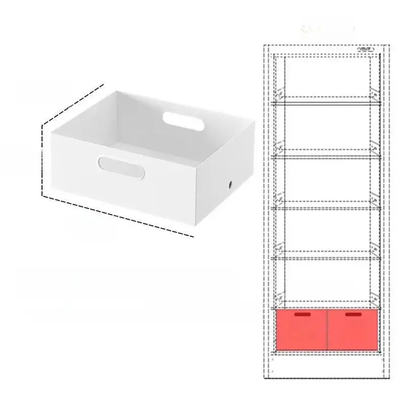 Stackable Plastic Storage Box with Lid | 12L Modular Home Organizer by TED