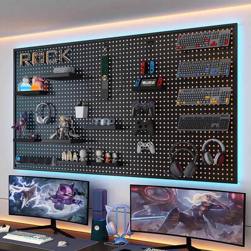 Wall-Mount Perforated Organizer Board