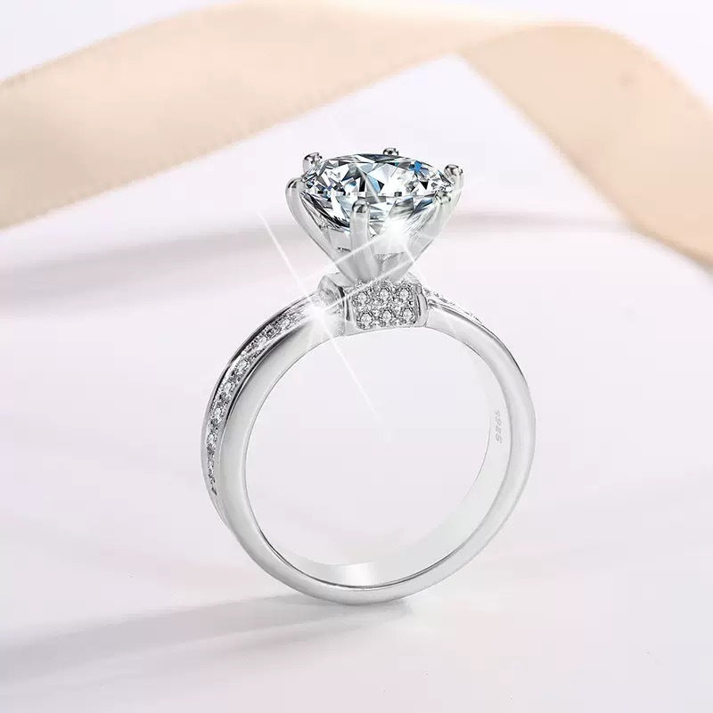 Adjustable Engagement Ring - Cubic Zirconia Promise Ring - Cherished Harbor Gifts
