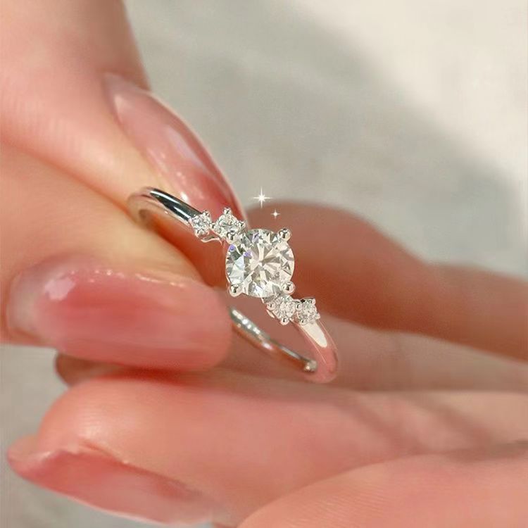 Adjustable Engagement Ring - Cubic Zirconia Promise Ring - Cherished Harbor Gifts