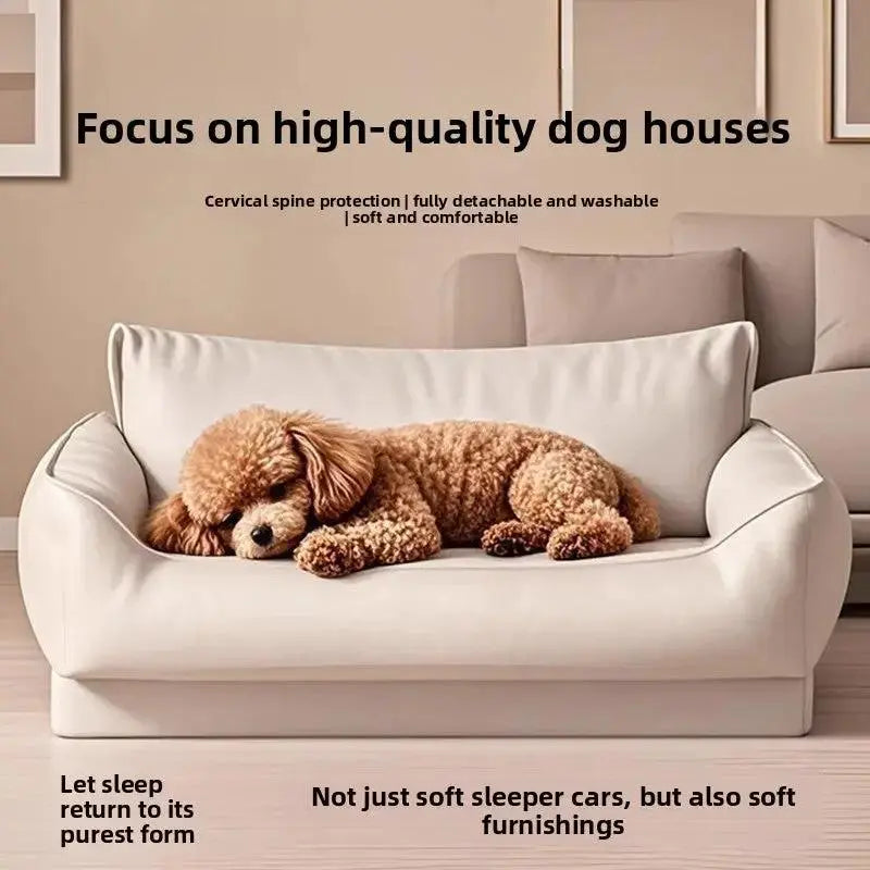 Comfortable Waterproof Dog Bed for Easy Cleaning and Use by TED