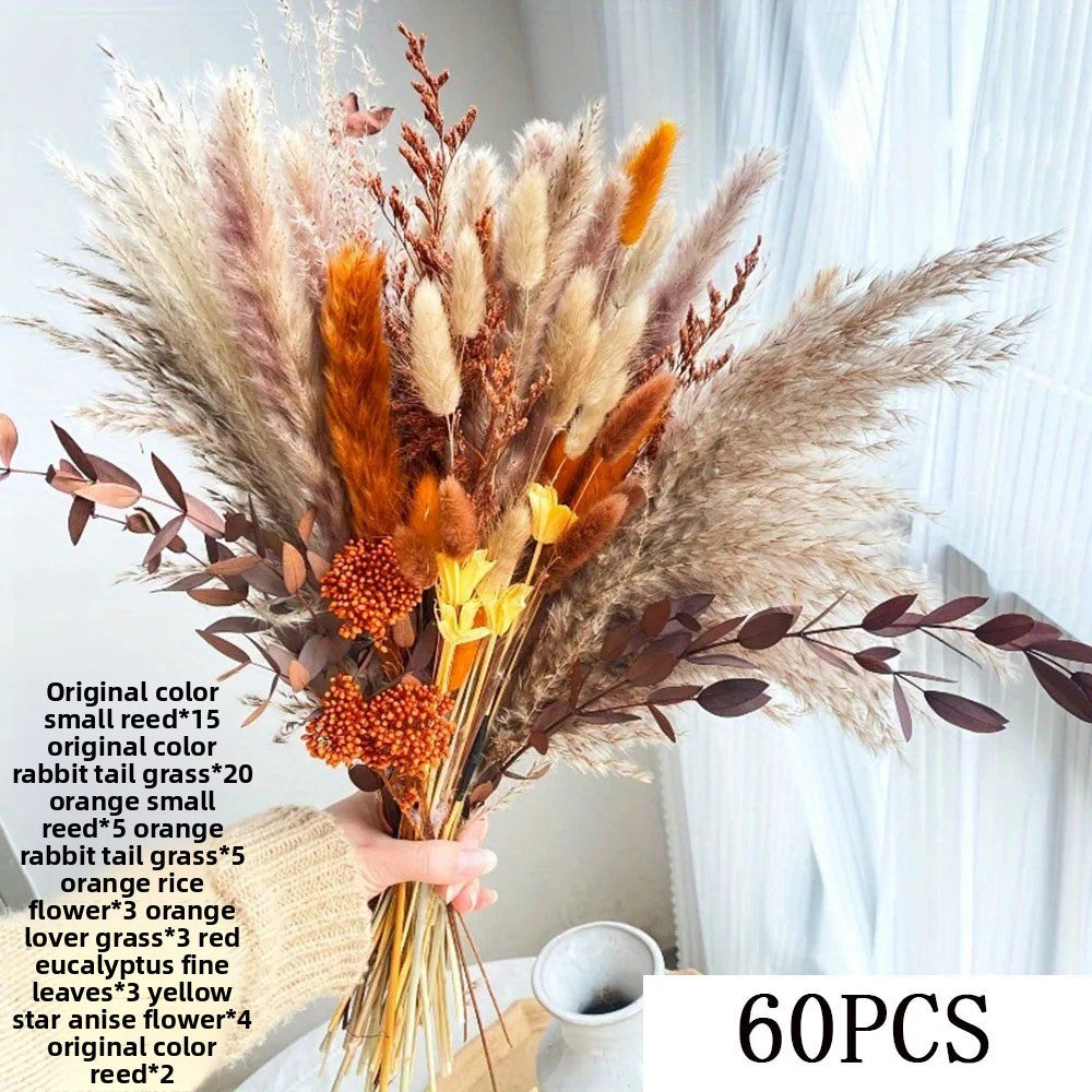 Natural Dried Flower Bouquet for Home and Wedding Decor - Cherished Harbor Gifts