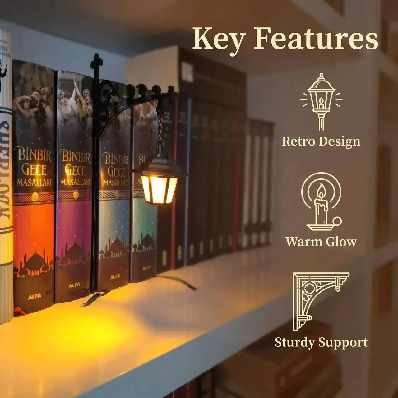 Halloween LED Shelf Light | Ghost, Pumpkin & Witch Decorative Lamp with USB by TED