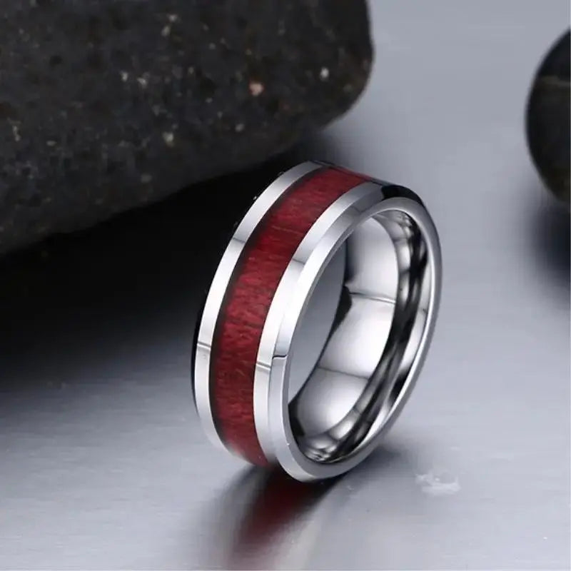 Brown Red Couples Engagement Ring for Romantic Gifts by EPR