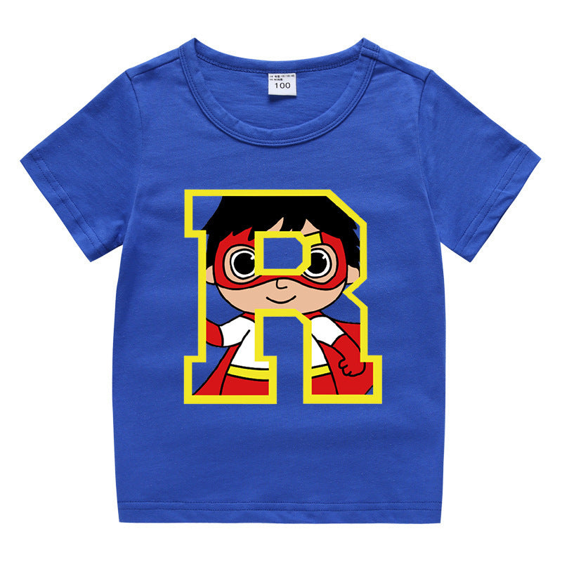 Kids Cartoon T-Shirt for Summer - Unisex Short Sleeve Tee - Cherished Harbor Gifts