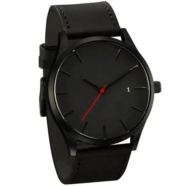 Men's Quartz Sport Watch - 46mm Stainless Steel & Leather by EPR