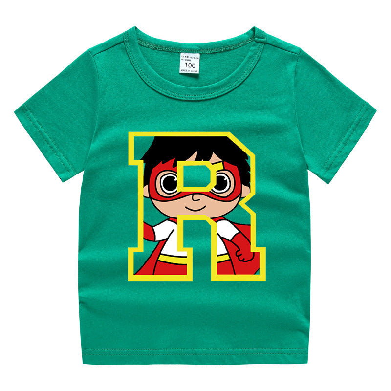 Kids Cartoon T-Shirt for Summer - Unisex Short Sleeve Tee - Cherished Harbor Gifts
