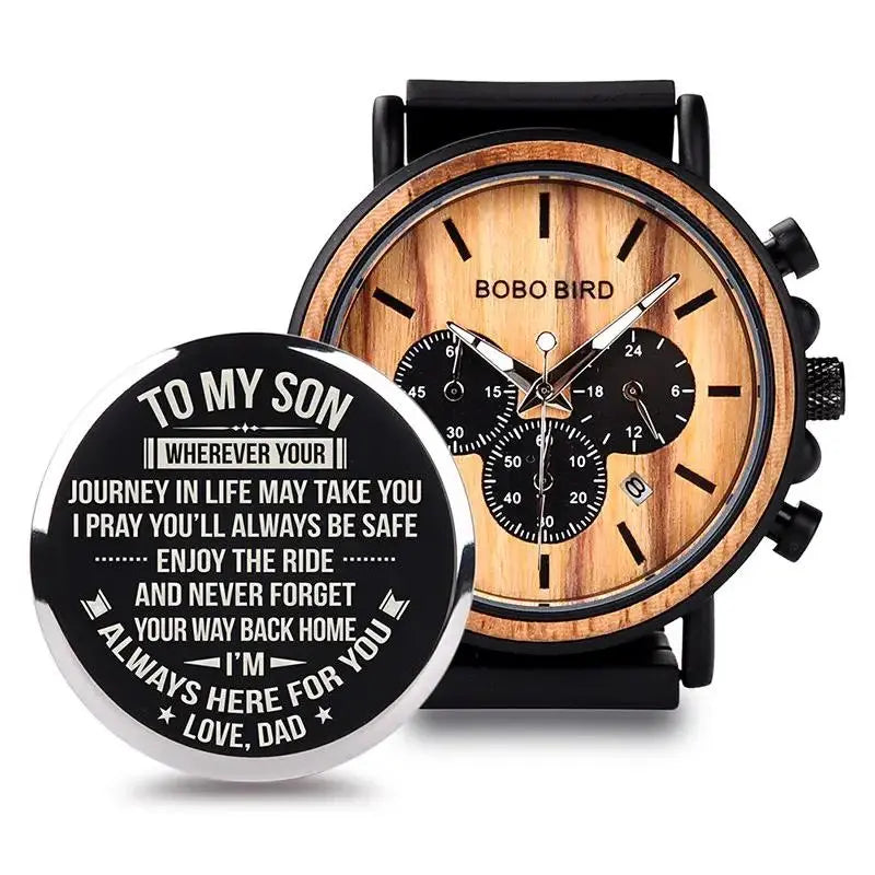 Personalized Engraved Watch Gift for Dad, Son, or Husband by EPR