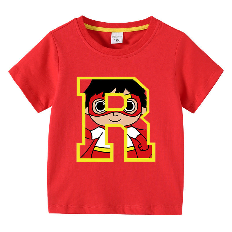 Cartoon T Shirts Kids - Unisex Cotton Summer Tee Ages 1-12 - Cherished Harbor Gifts