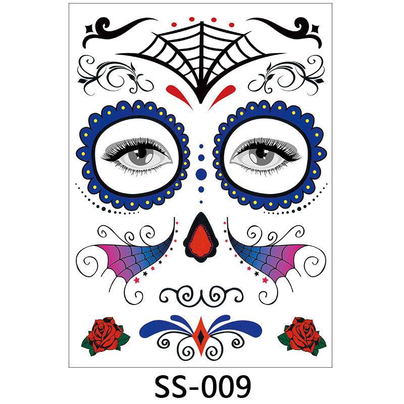 Halloween Face Decals | Spooky Self-Adhesive Costume Makeup Stickers - Cherished Harbor Gifts