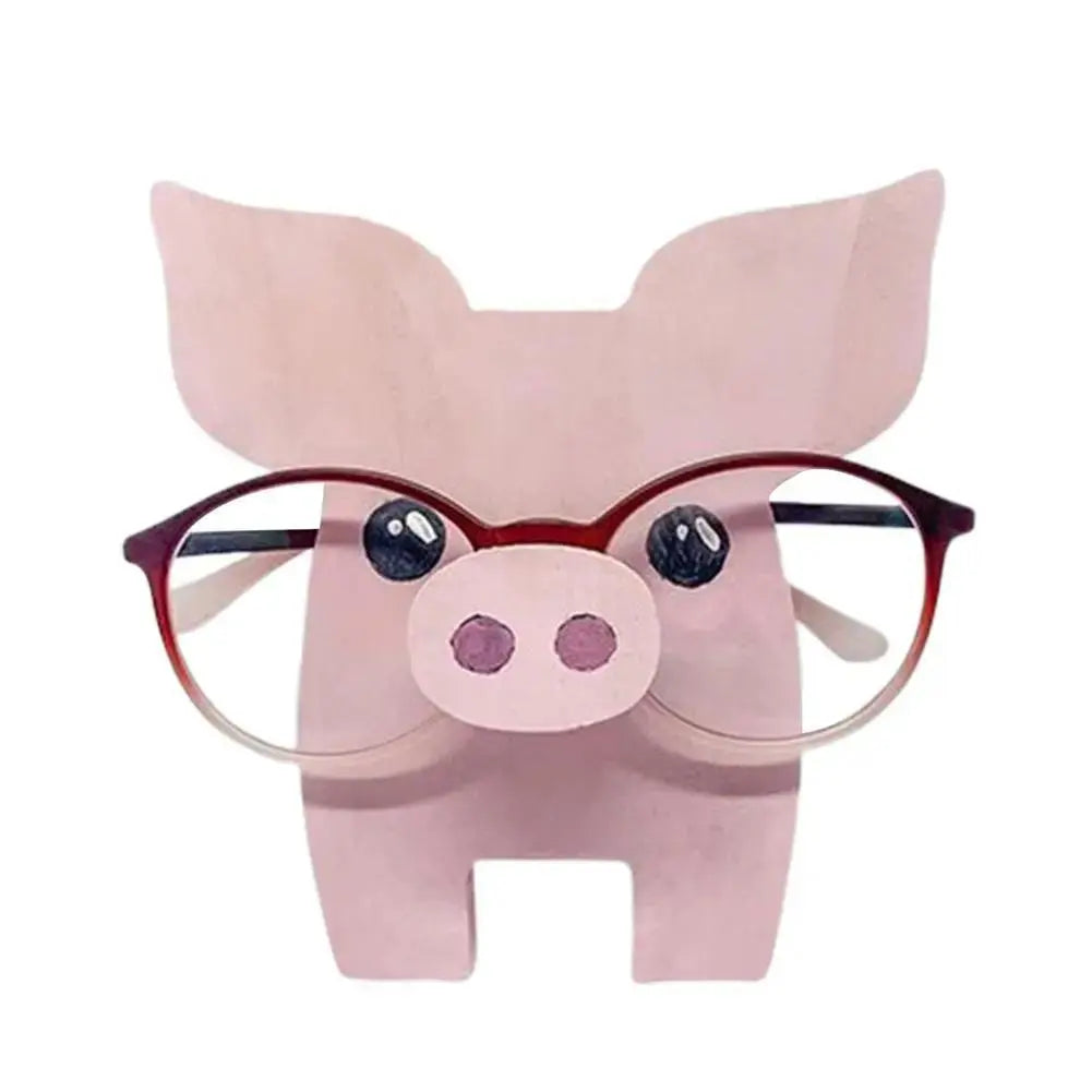 Wooden Animal Glasses Holder Stand – Cute Corgi Cat Sloth Eyeglass Display Gift by EPR