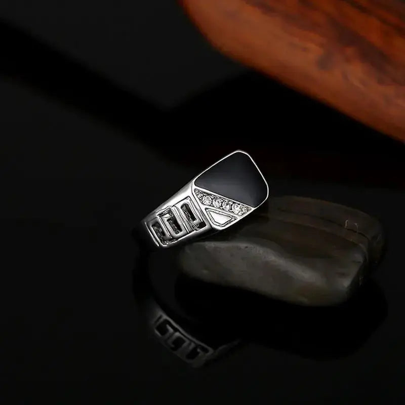 Stylish Gold Rhinestone Ring for Him - Perfect Gift Idea by EPR