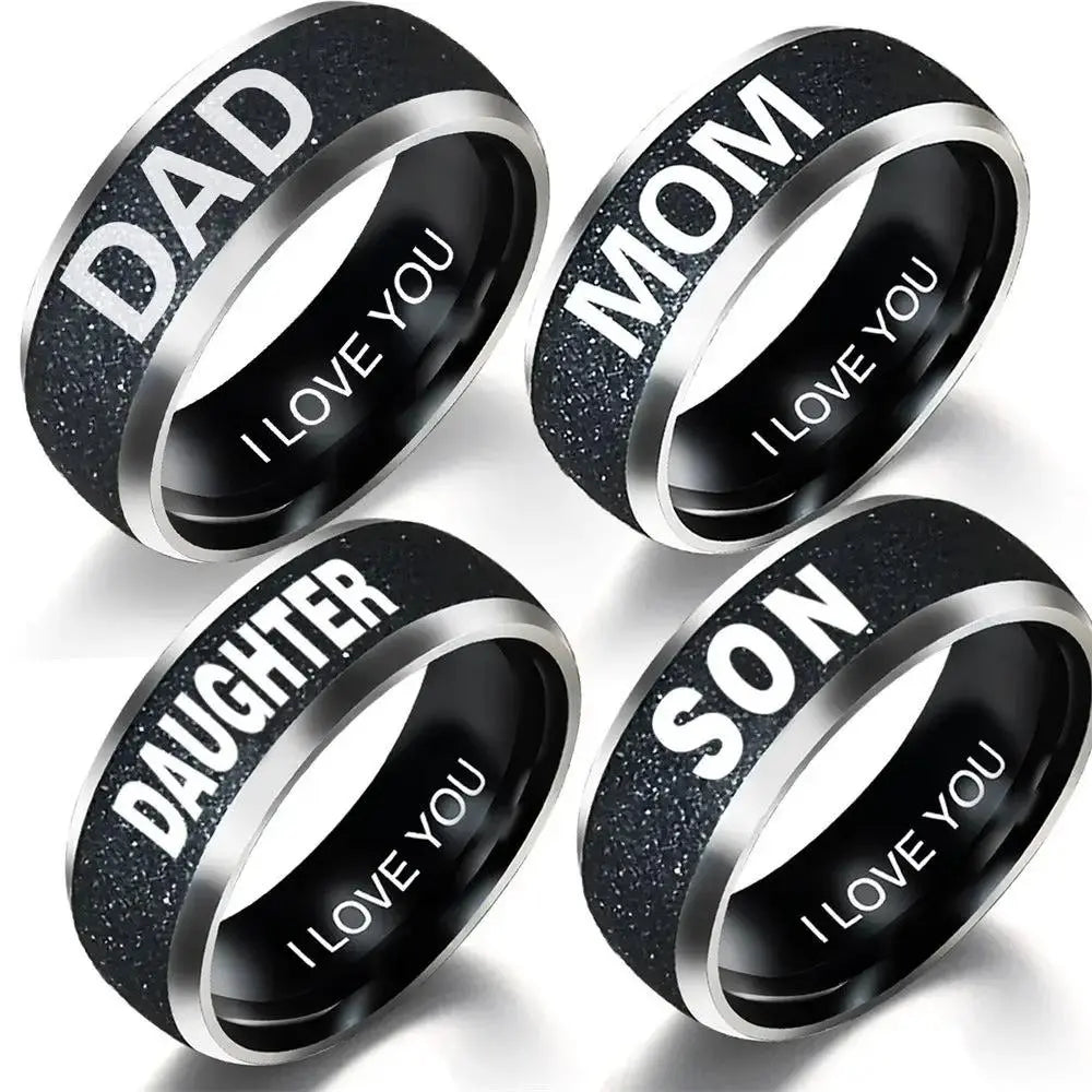 Unique Dad Gift - Engraved Family Ring for Loved Ones by EPR